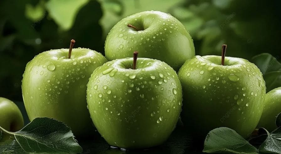 سیب سبز شیرین درجه یک با رنگ سبز درخشان و طعم دلپذیر